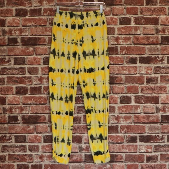 CAbi Atomic cropped jogger pant yellow black tie dye NWT Spring 2022 size S - Picture 4 of 6
